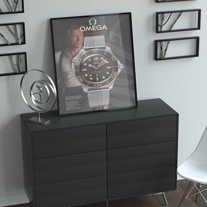 Omega Seamaster 300 James Bond No Time To Die Poster - M & SON