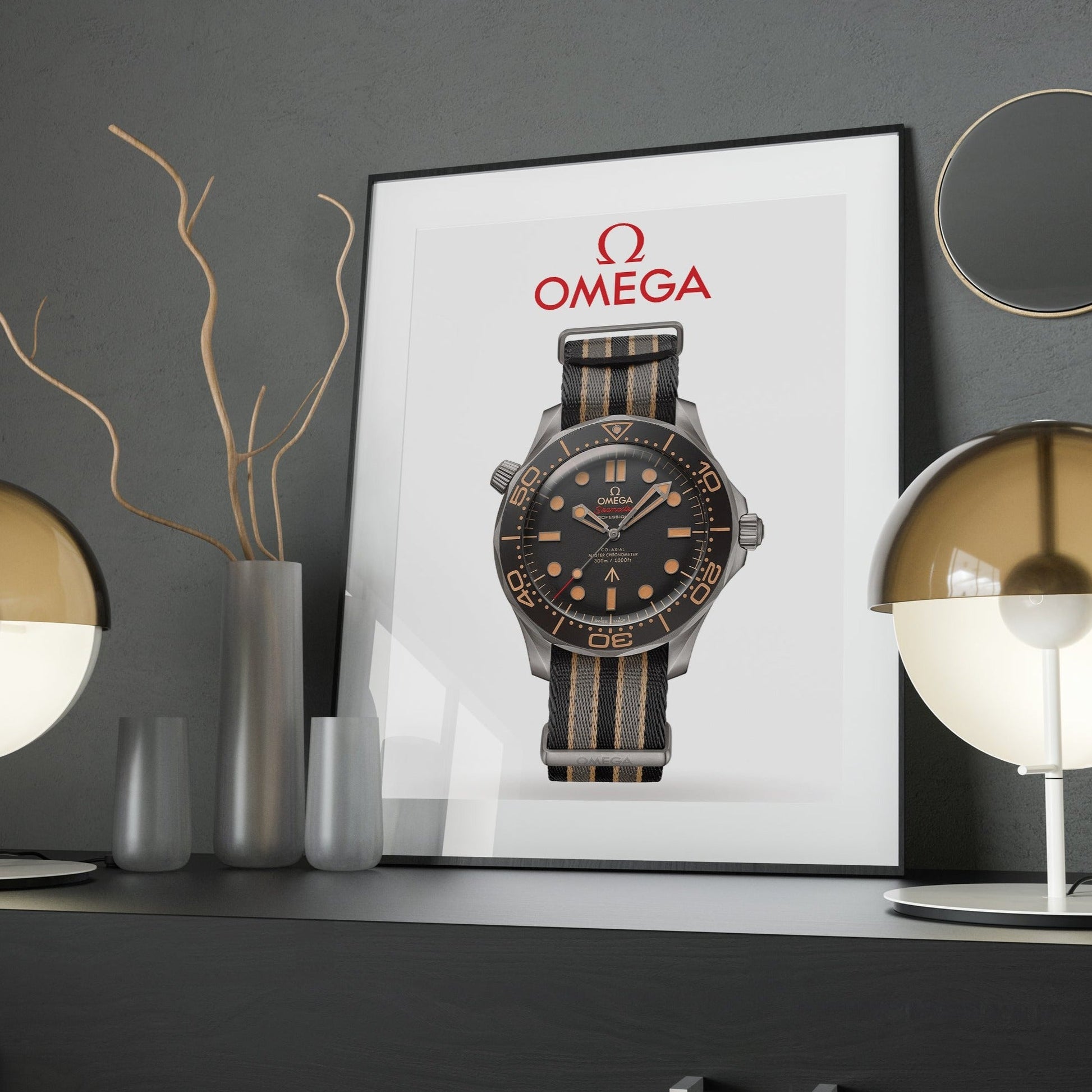 Omega Seamaster 300 Nylon Strap Poster - M & SON