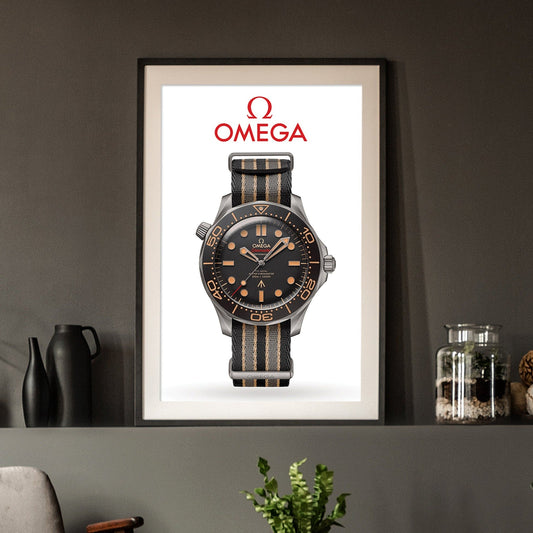 Omega Seamaster 300 Nylon Strap Poster - M & SON