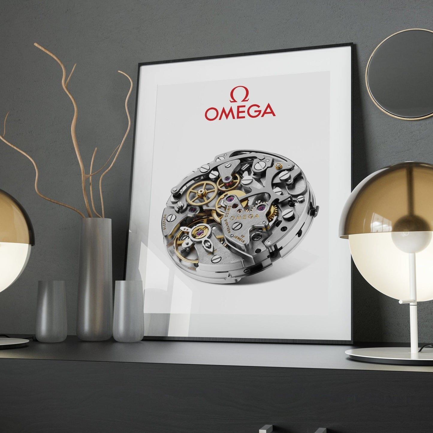 Omega Speedmaster Moon Watch Movement Poster - M & SON