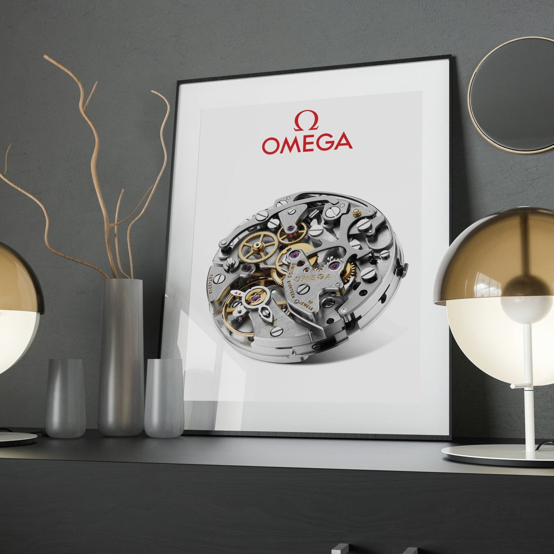 Omega Speedmaster Moon Watch Movement Poster - M & SON