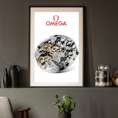 Omega Speedmaster Moon Watch Movement Poster - M & SON