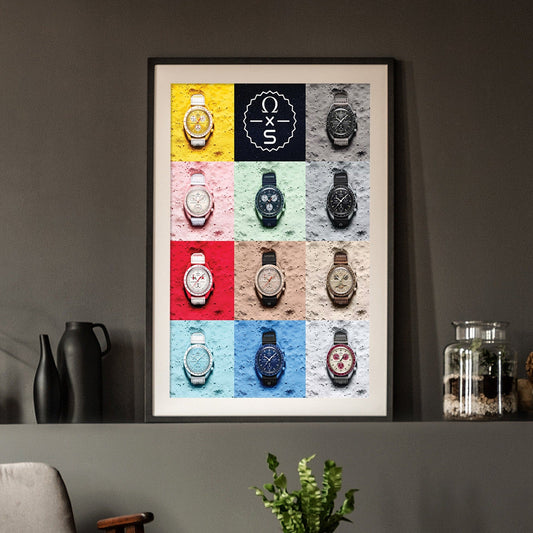 Omega X Swatch Watch Poster - M & SON
