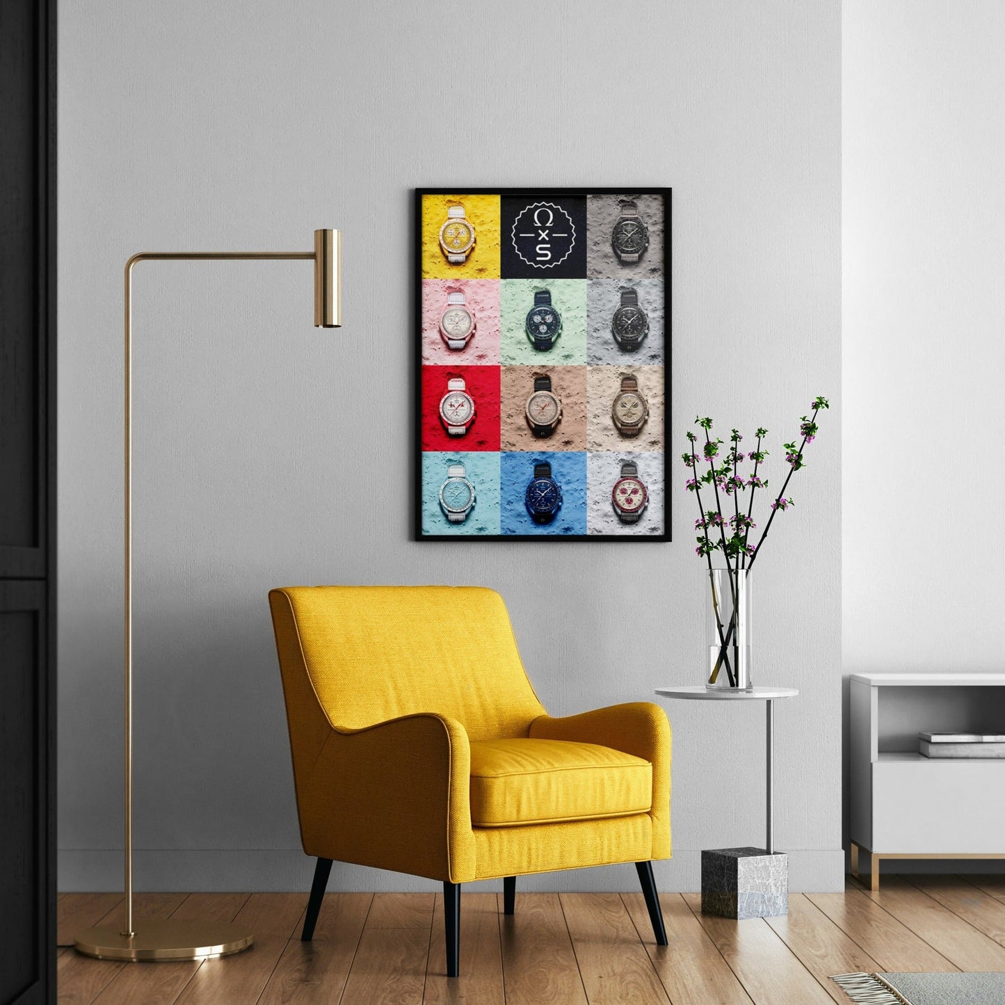 Omega X Swatch Watch Poster - M & SON
