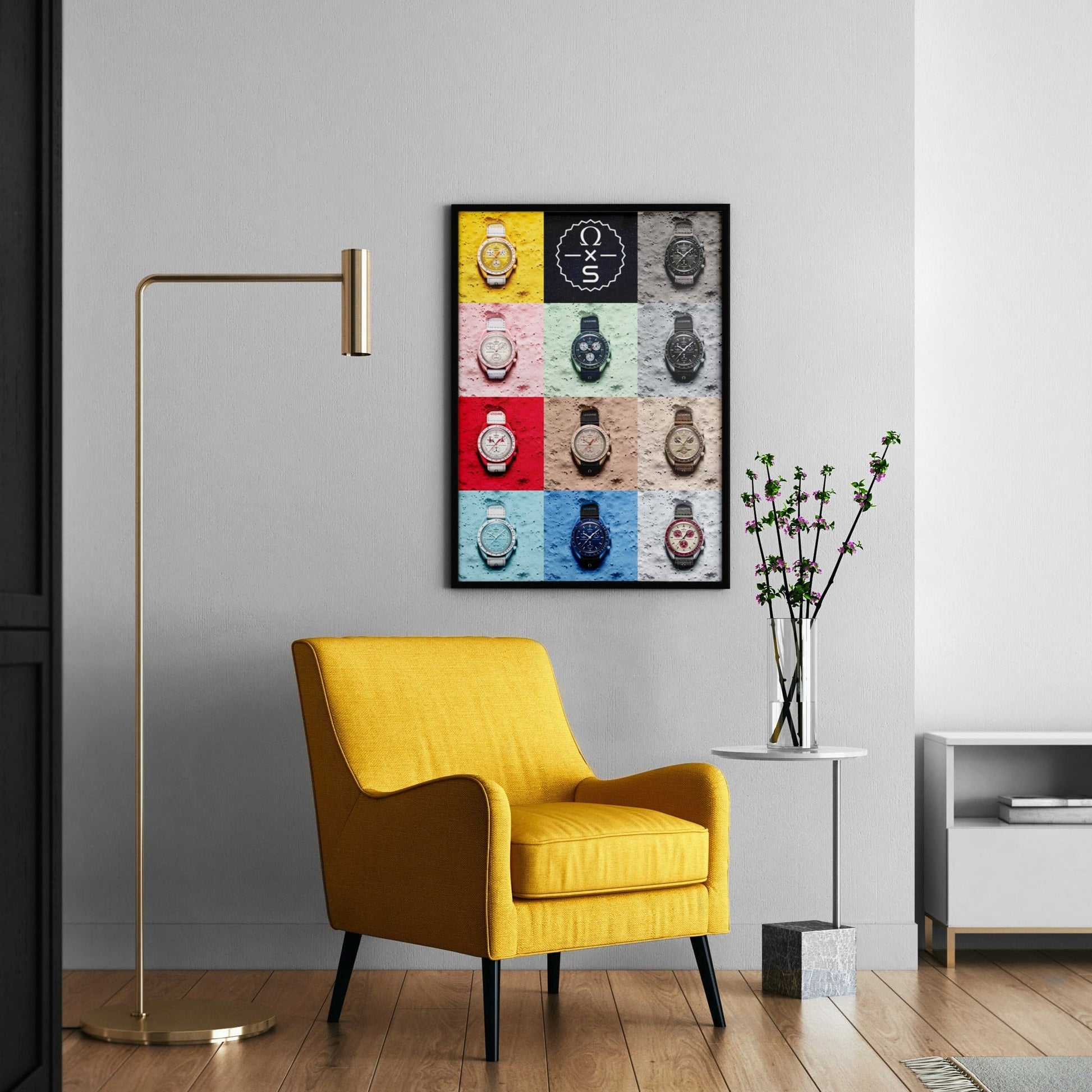 Omega X Swatch Watch Poster - M & SON