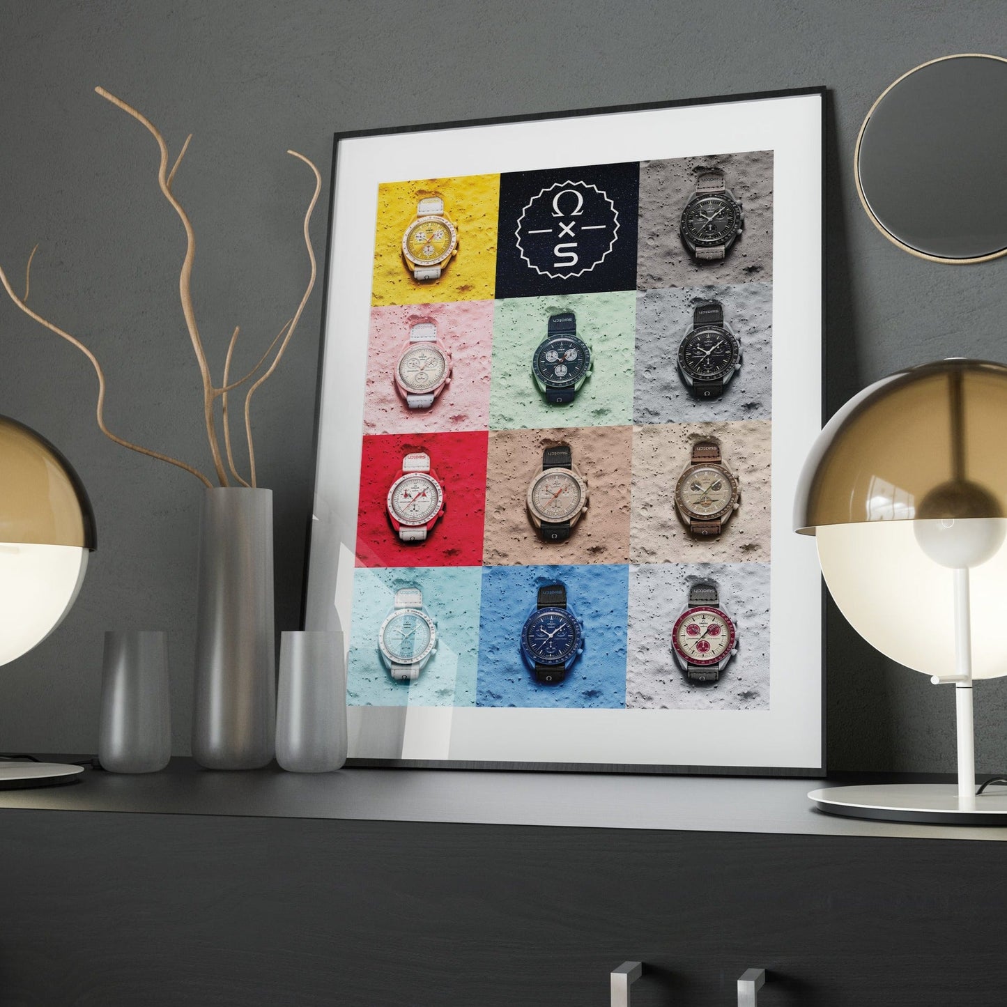 Omega X Swatch Watch Poster - M & SON