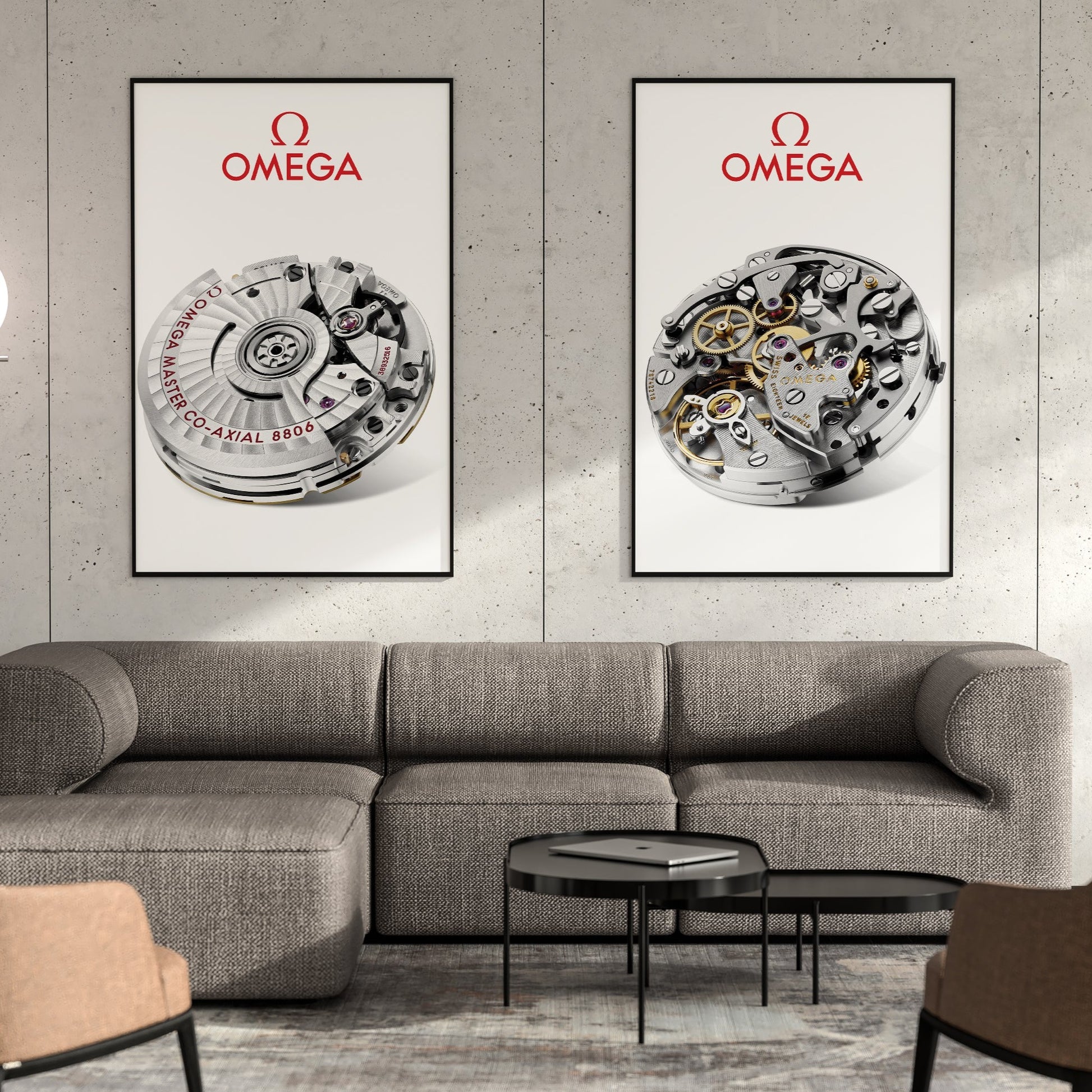m and son, watch poster, forward facing