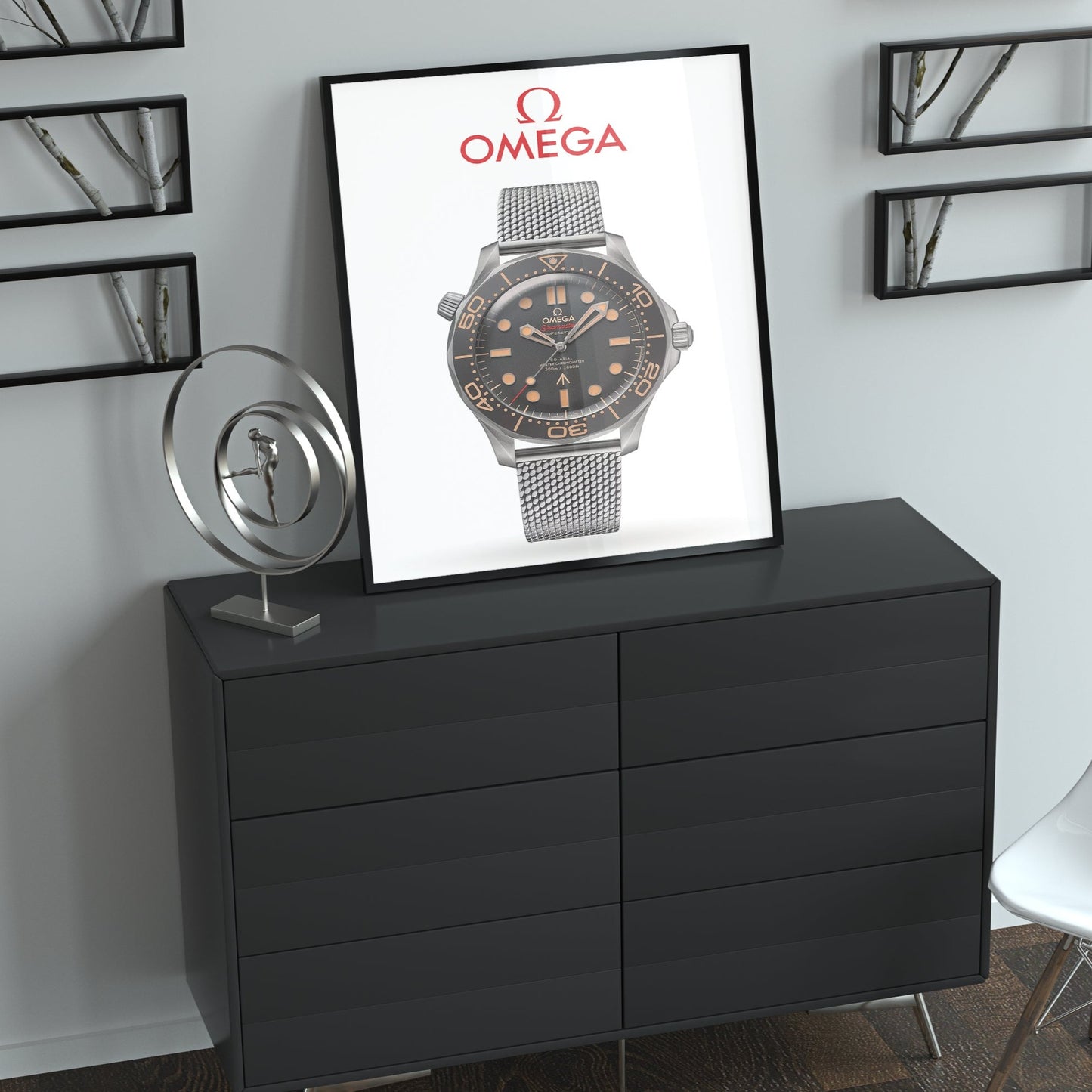 m and son, watch poster, forward facing
