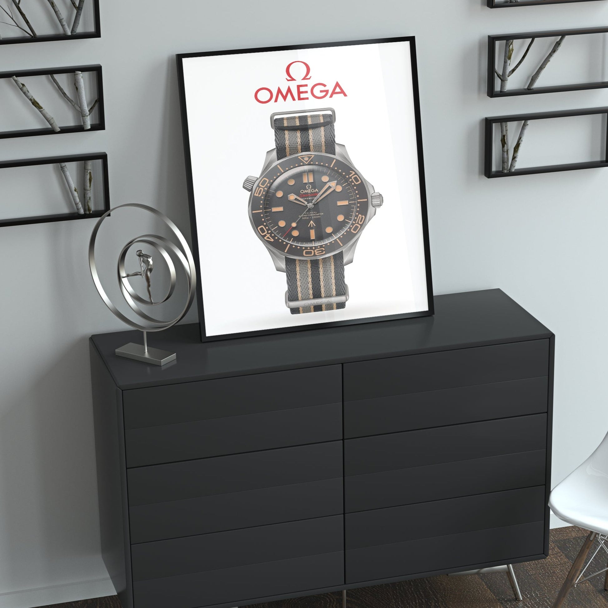 m and son, watch poster, forward facing