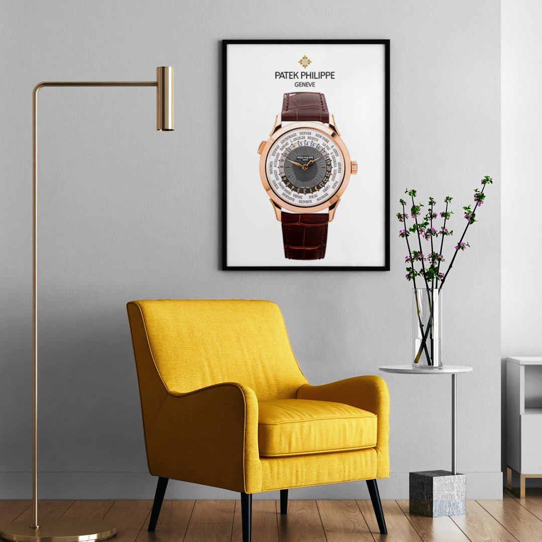 Patek Philippe world time rose gold poster - M & SON