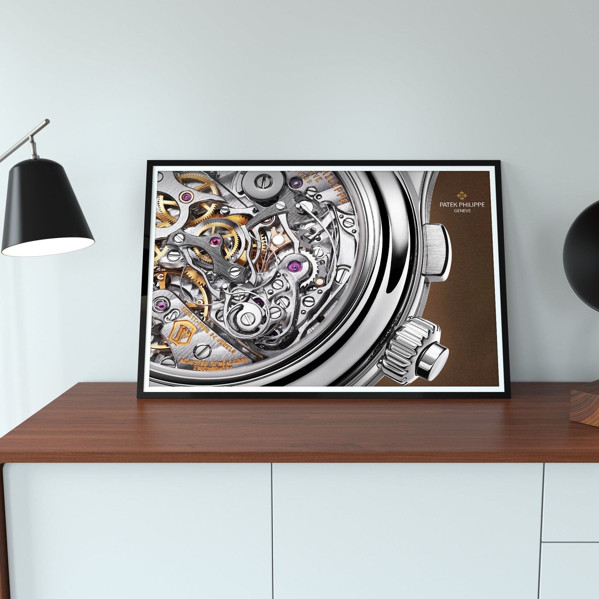 m and son, watch poster, forward facing