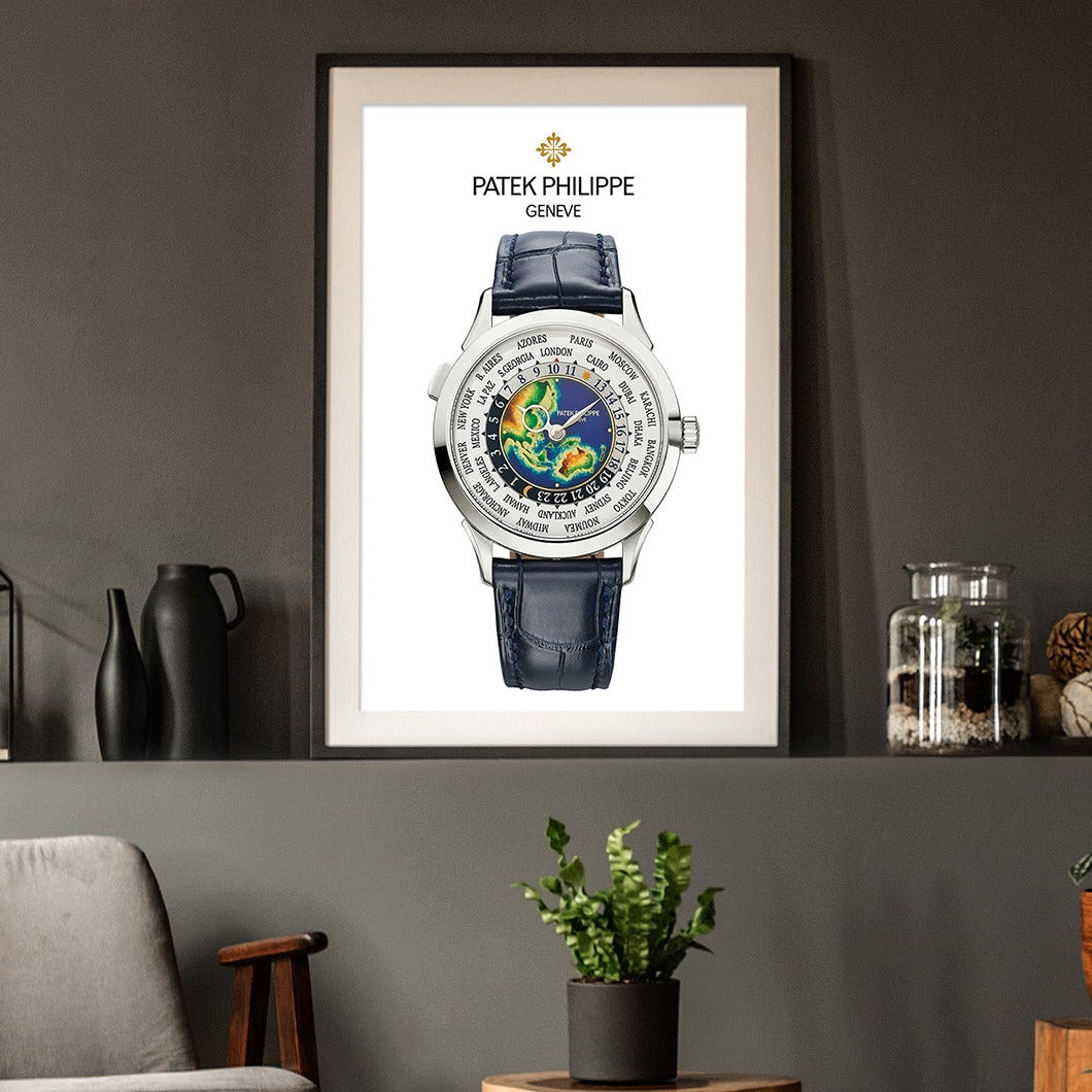 m and son poster, Patek Philippe world time