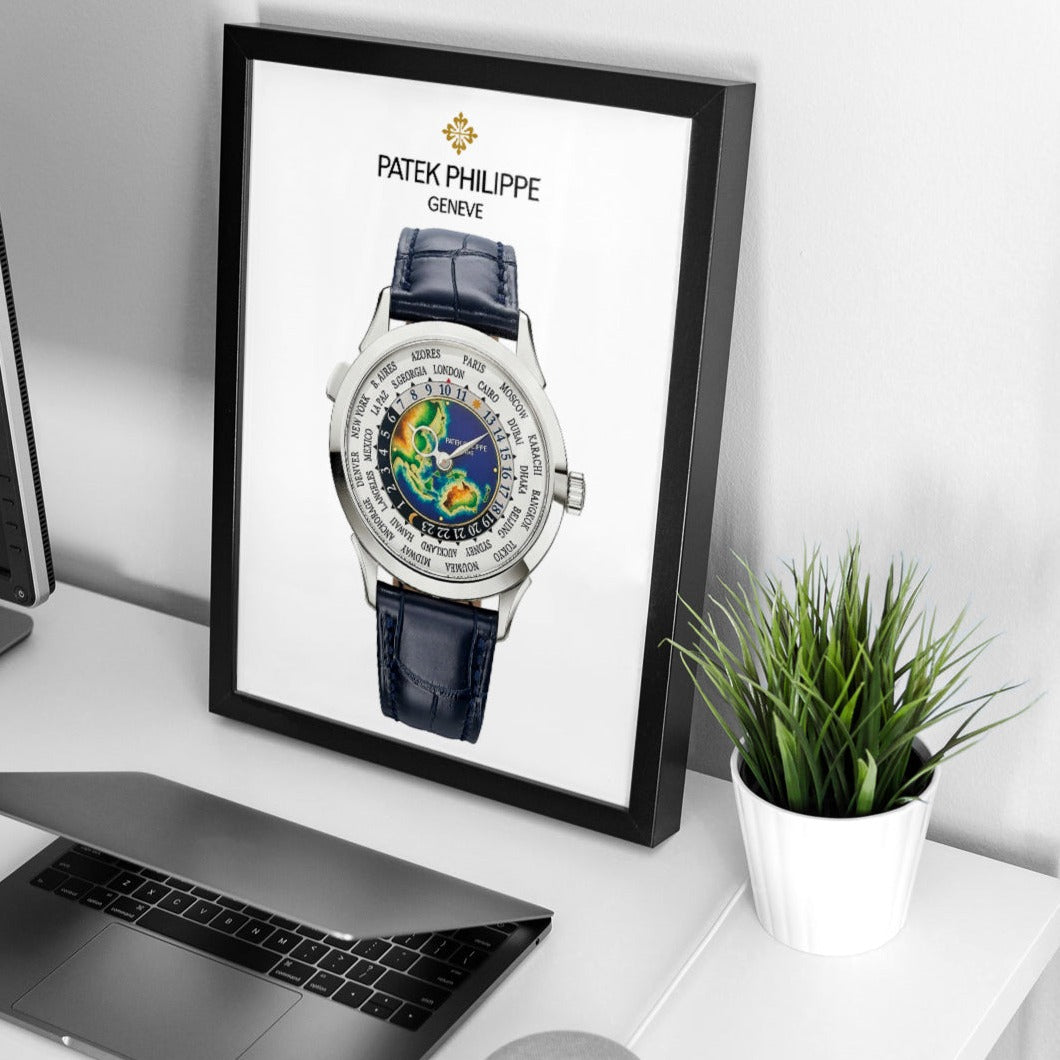 m and son poster, Patek Philippe world time