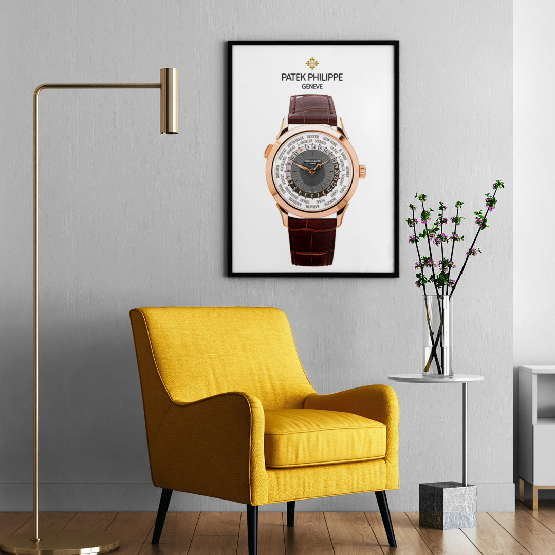 m and son poster, patek philippe world time