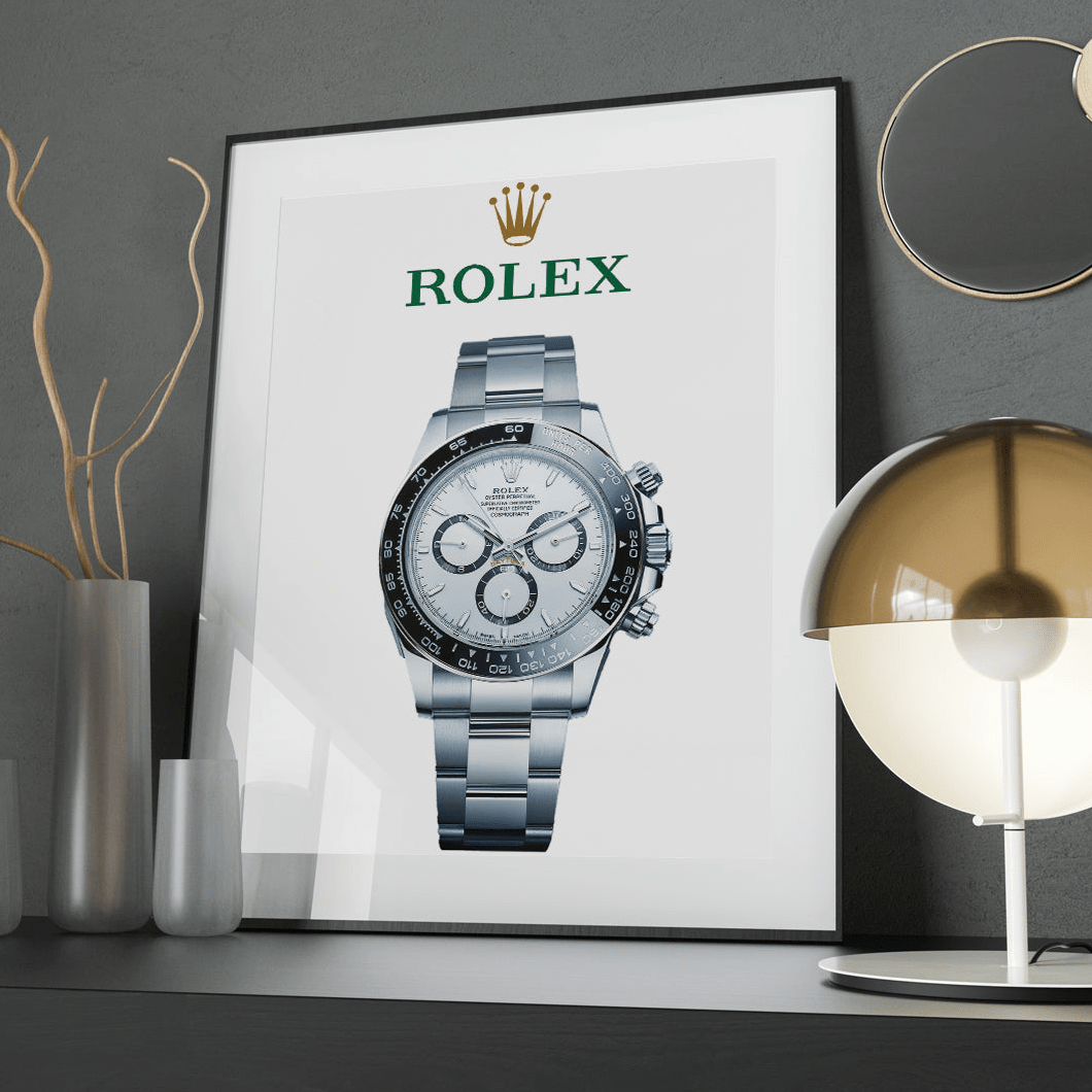 Rolex Daytona white dial Poster - M & SON