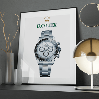 Rolex Daytona white dial Poster - M & SON