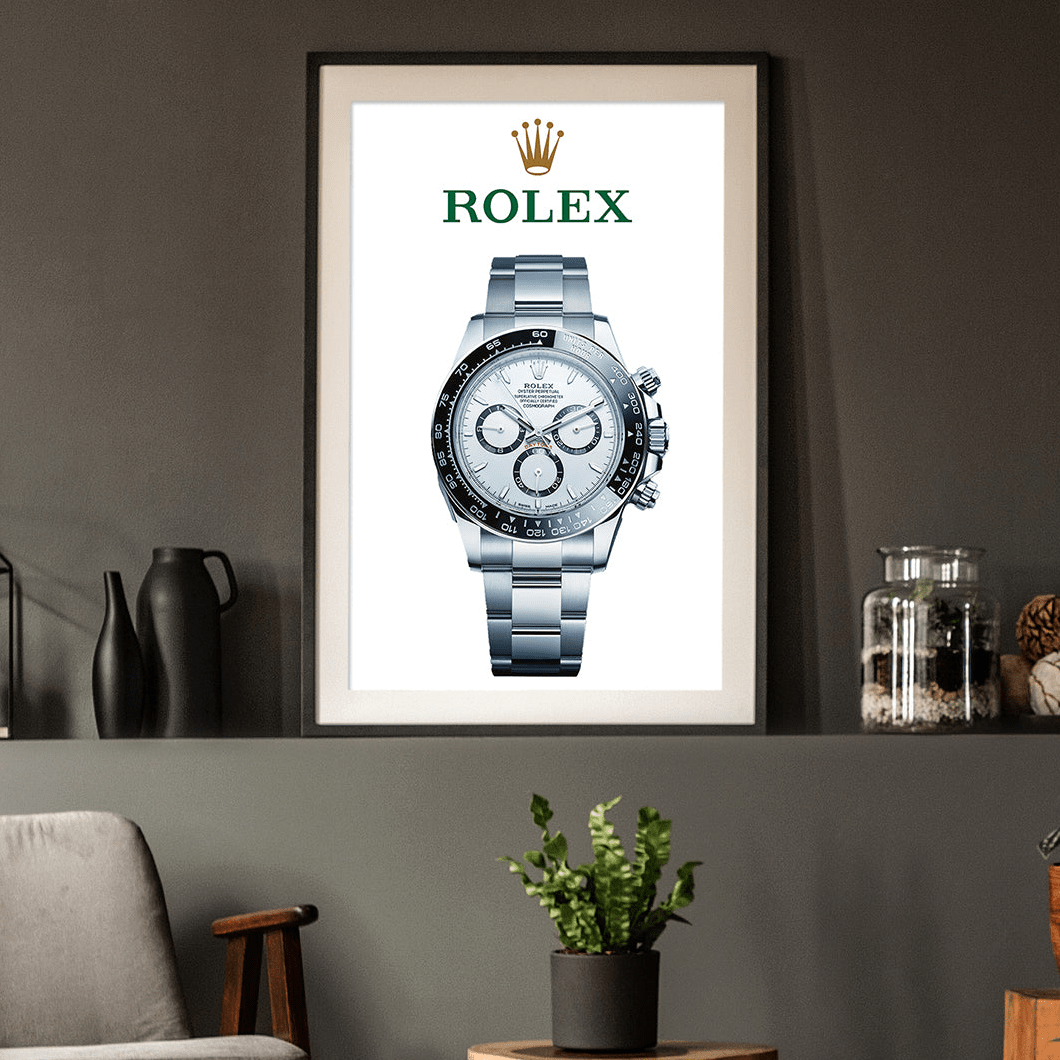 Rolex Daytona white dial Poster - M & SON