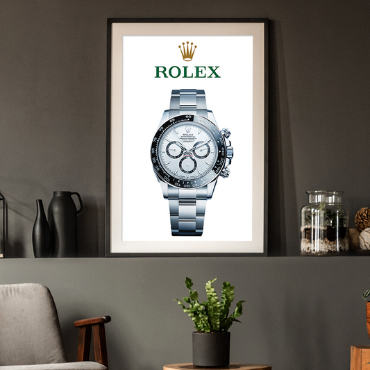 Rolex Daytona white dial Poster