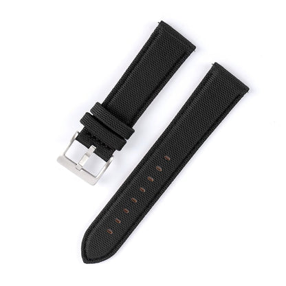 Sailcloth watch strap - Onyx Black - M & SON