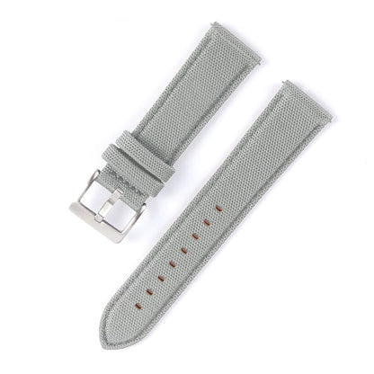 Sailcloth watch strap - Pewter Grey - M & SON