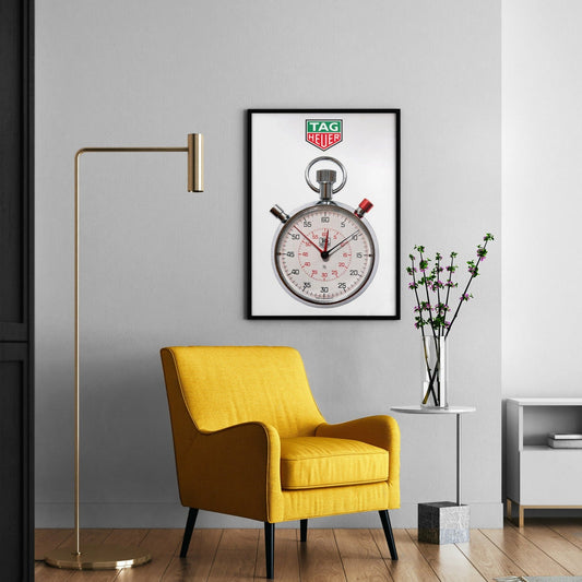 Tag Heuer Stopwatch Poster - M & SON