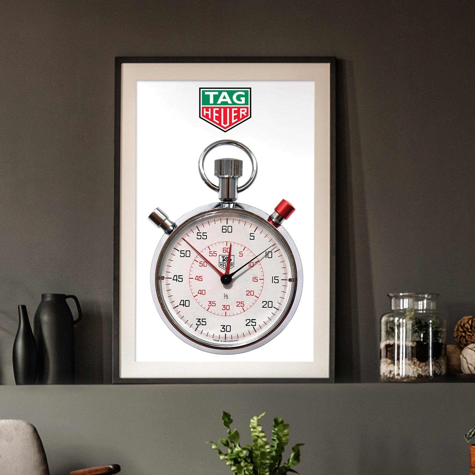 Tag Heuer Stopwatch Poster - M & SON