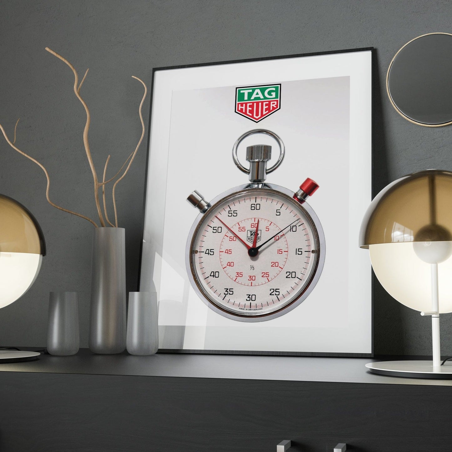 Tag Heuer Stopwatch Poster - M & SON