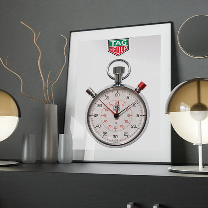 Tag Heuer Stopwatch Poster - M & SON