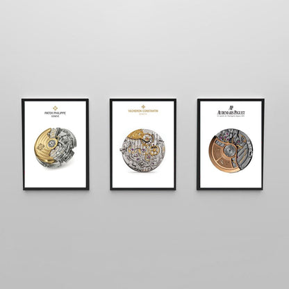The Holy Trinity of Watches: Patek Philippe, Audemars Piguet and Vacheron Constantin Poster Set - M & SON