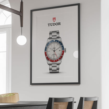Tudor GMT White Dial Poster - M & SON