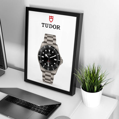 Tudor Pelagos 39 Poster - White Background - M & SON