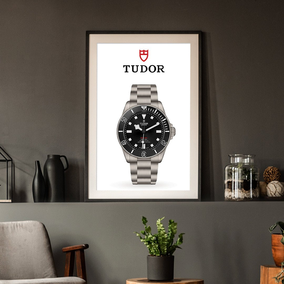 Tudor Pelagos 39 Poster - White Background - M & SON