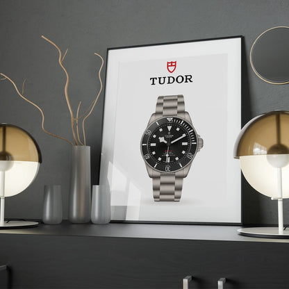 Tudor Pelagos 39 Poster - White Background - M & SON