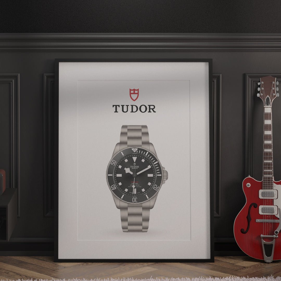 Tudor Pelagos 39 Poster - White Background - M & SON