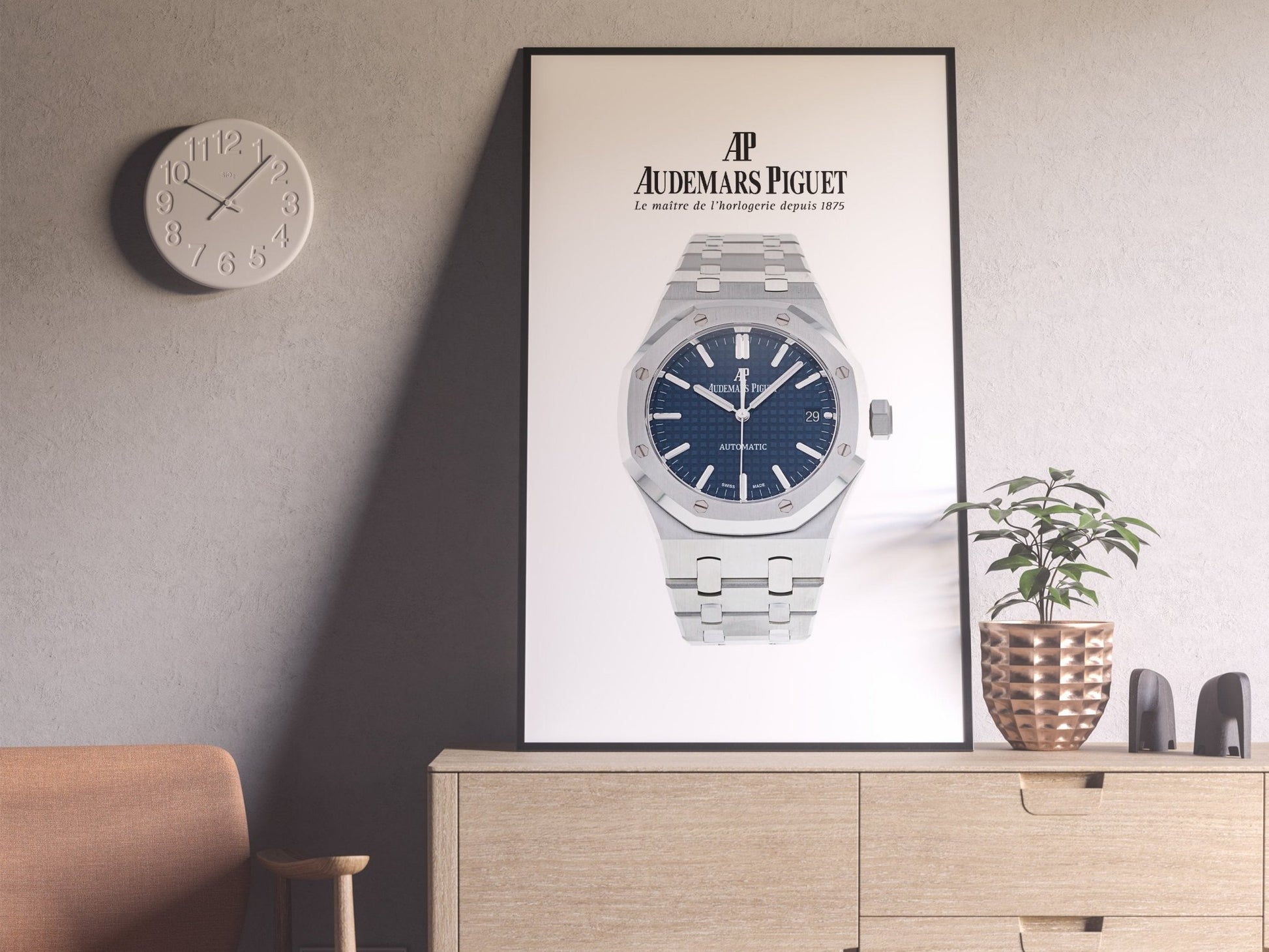Audemars Piguet Royal Oak Blue Dial Poster - M & SON