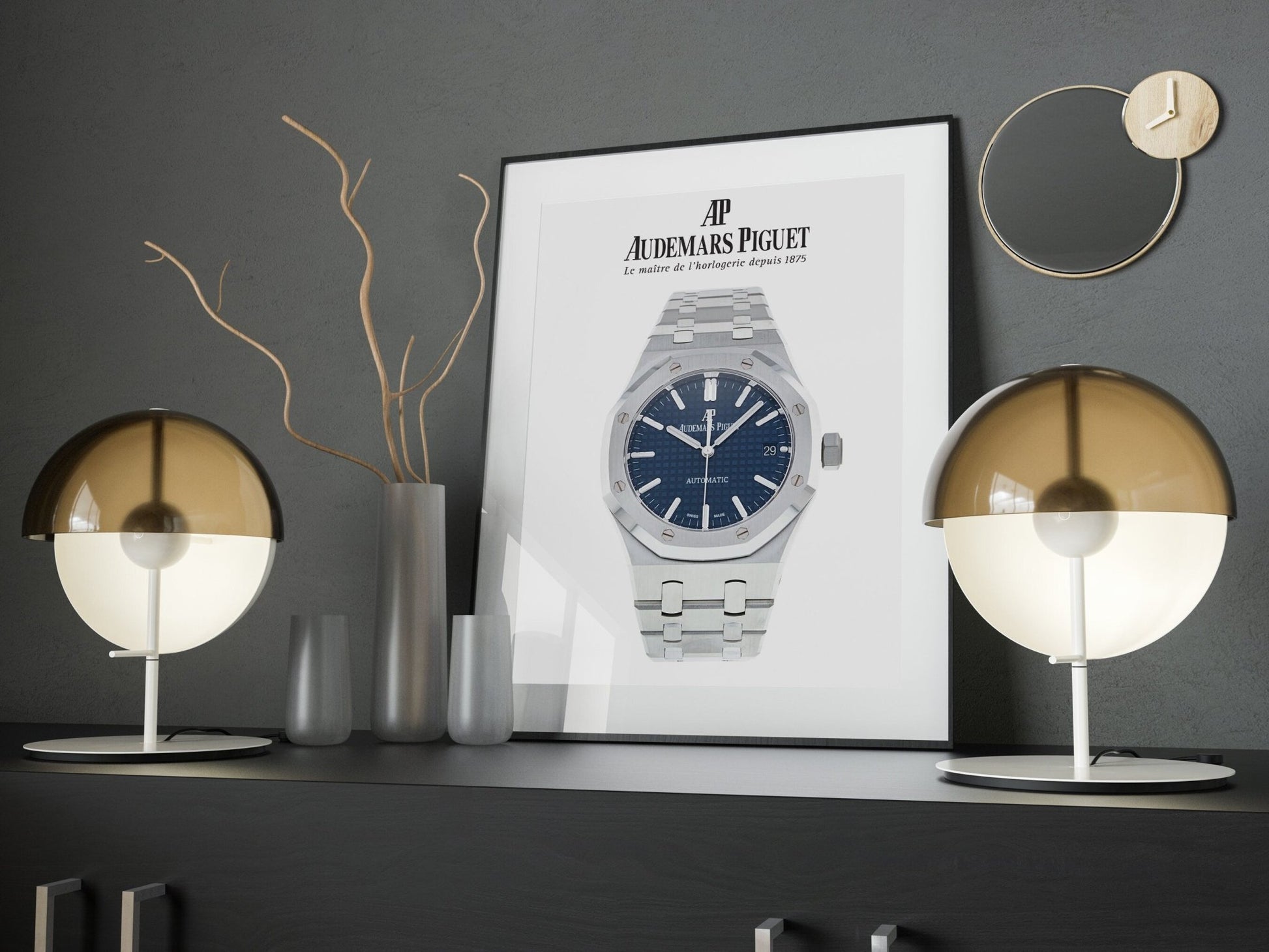 Audemars Piguet Royal Oak Blue Dial Poster - M & SON