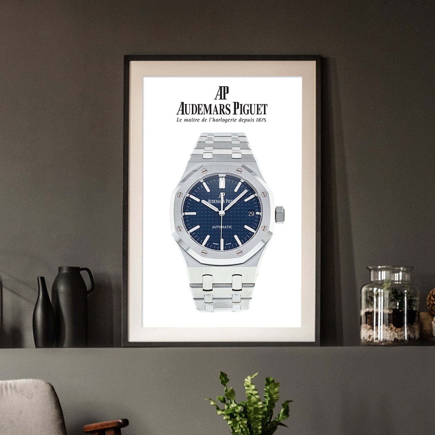 Audemars Piguet Royal Oak Blue Dial Poster - M & SON