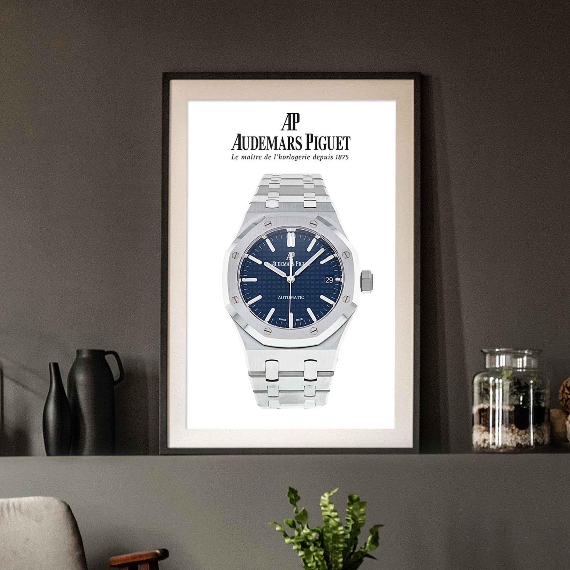 Audemars Piguet Royal Oak Blue Dial Poster - M & SON