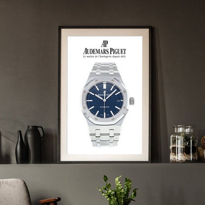 Audemars Piguet Royal Oak Blue Dial Poster - M & SON