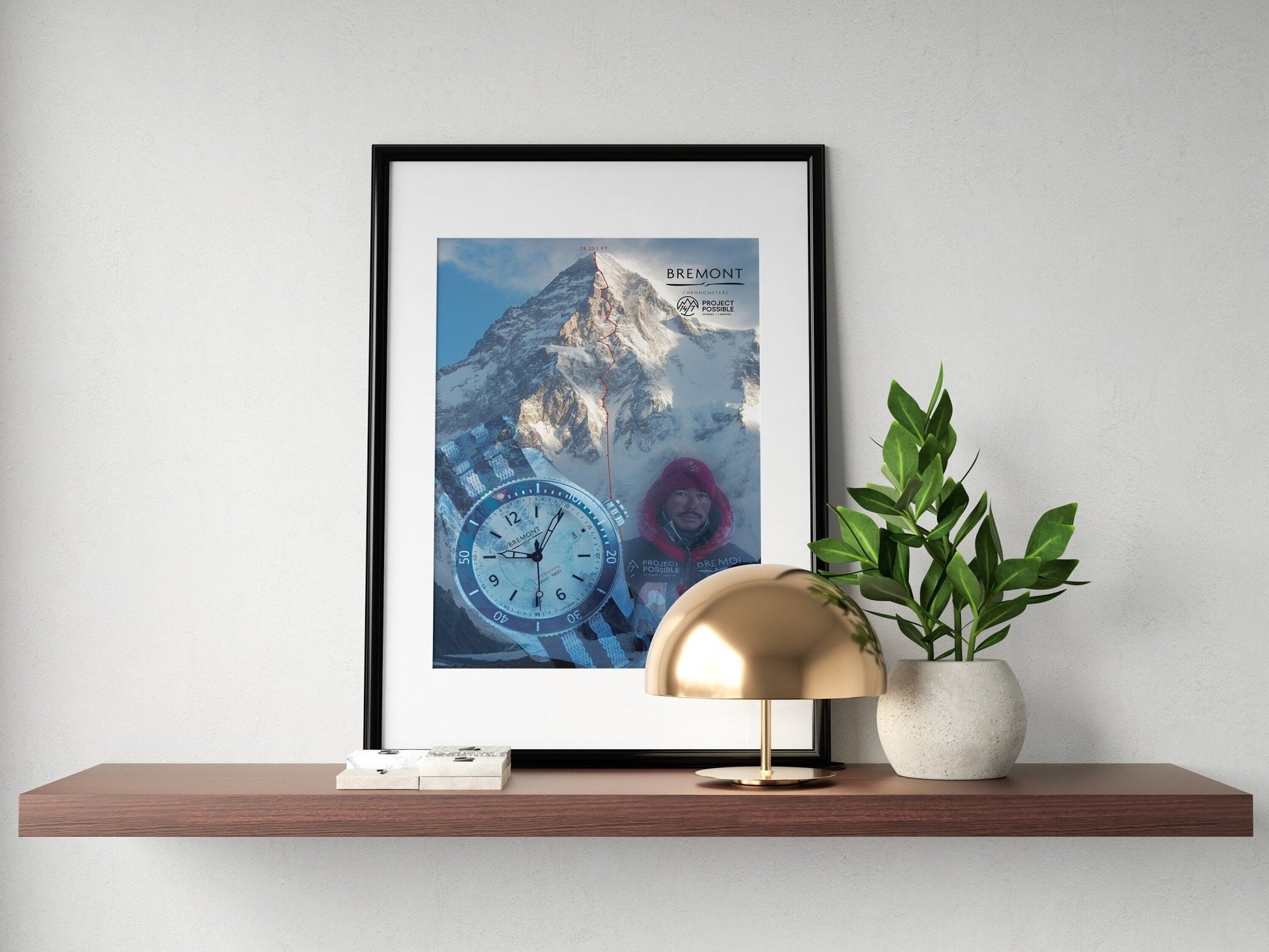 Bremont s300 Nirmal Purja K2 Mountain Climber Poster - M & SON