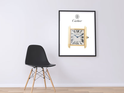 Cartier Tank Solo Poster - M & SON