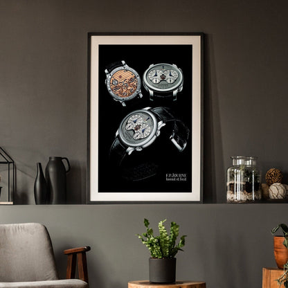 F.P.Journe Chronomètre à Résonance Poster - M & SON