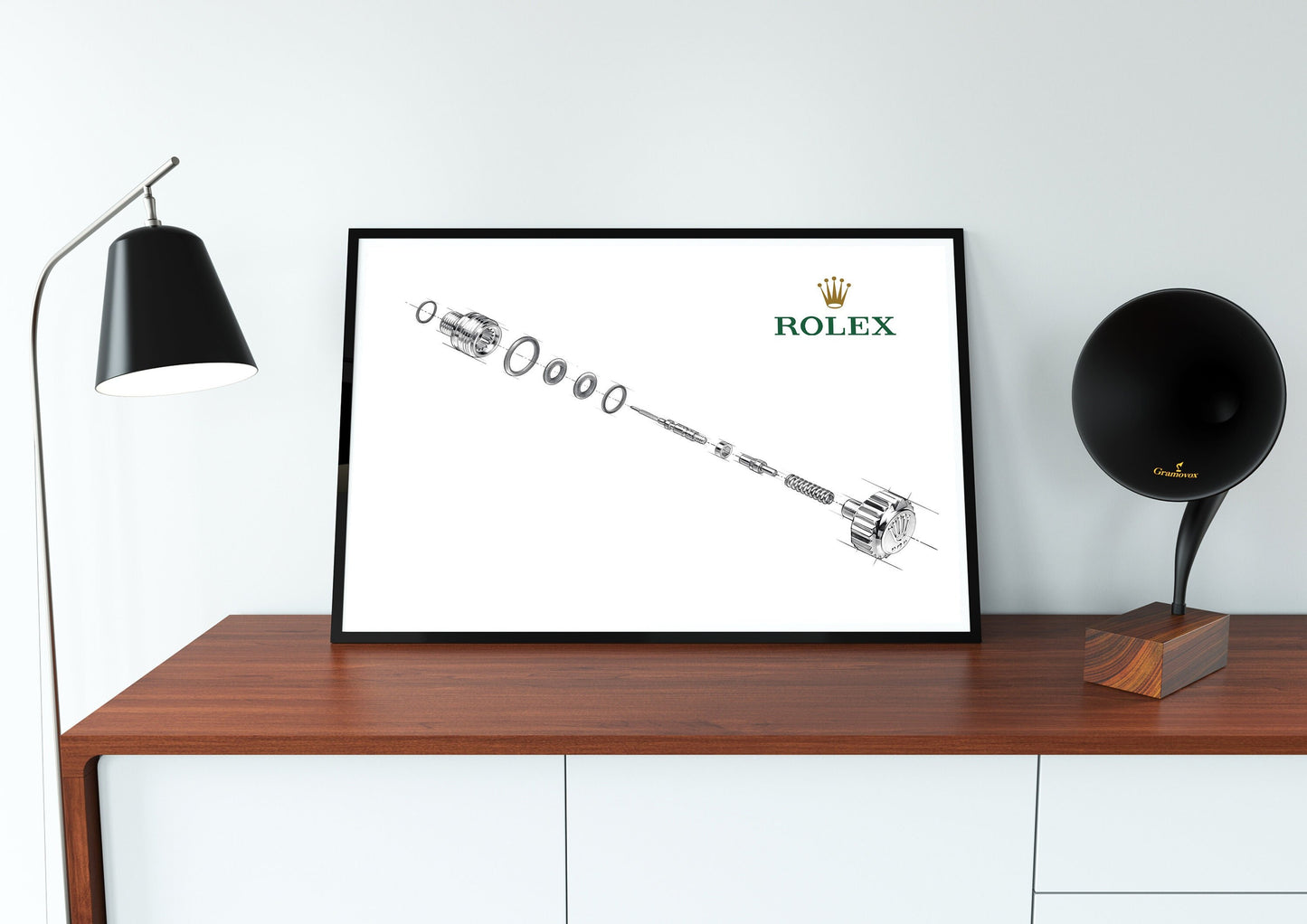 Rolex Submariner stem Assembly Poster