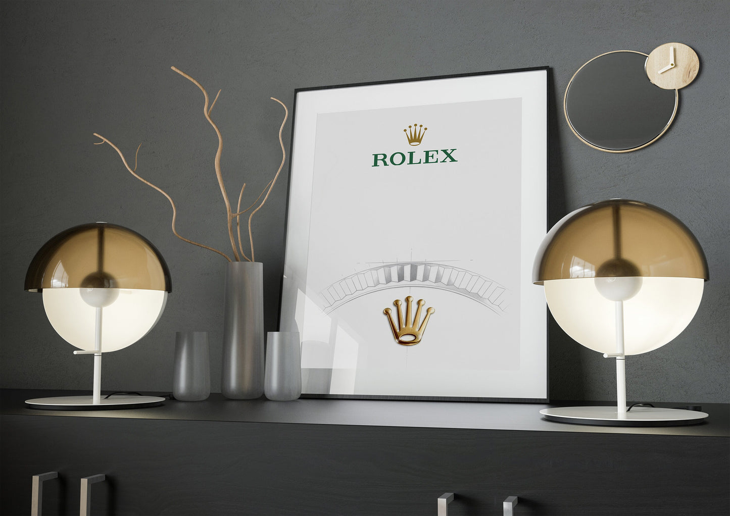 Rolex Fluted bezel Poster
