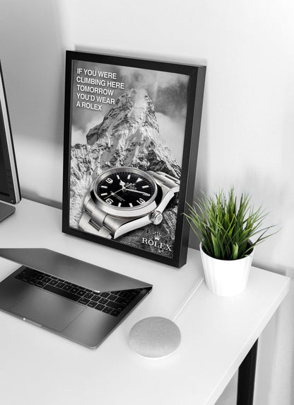 Rolex Explorer Advert Poster