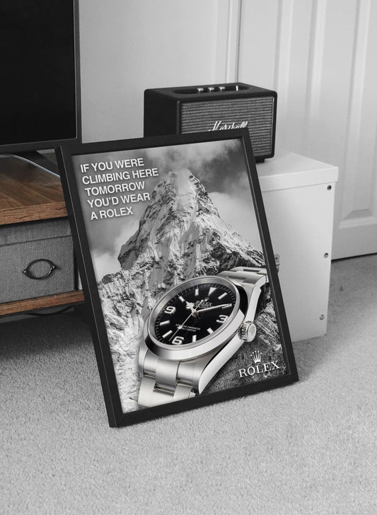 Rolex Explorer Advert Poster