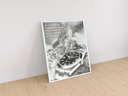 Rolex Explorer Advert Poster