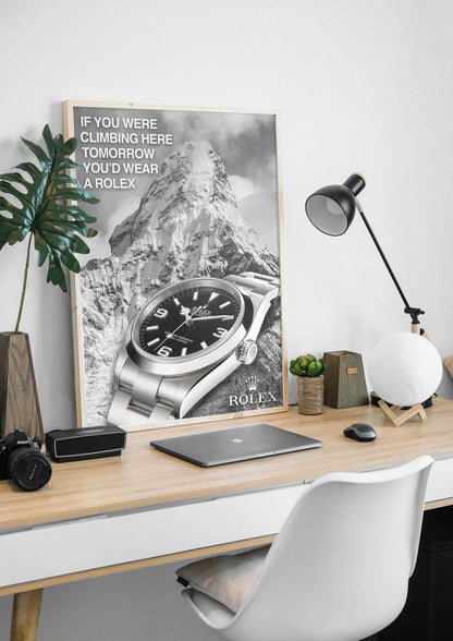 Rolex Explorer Advert Poster