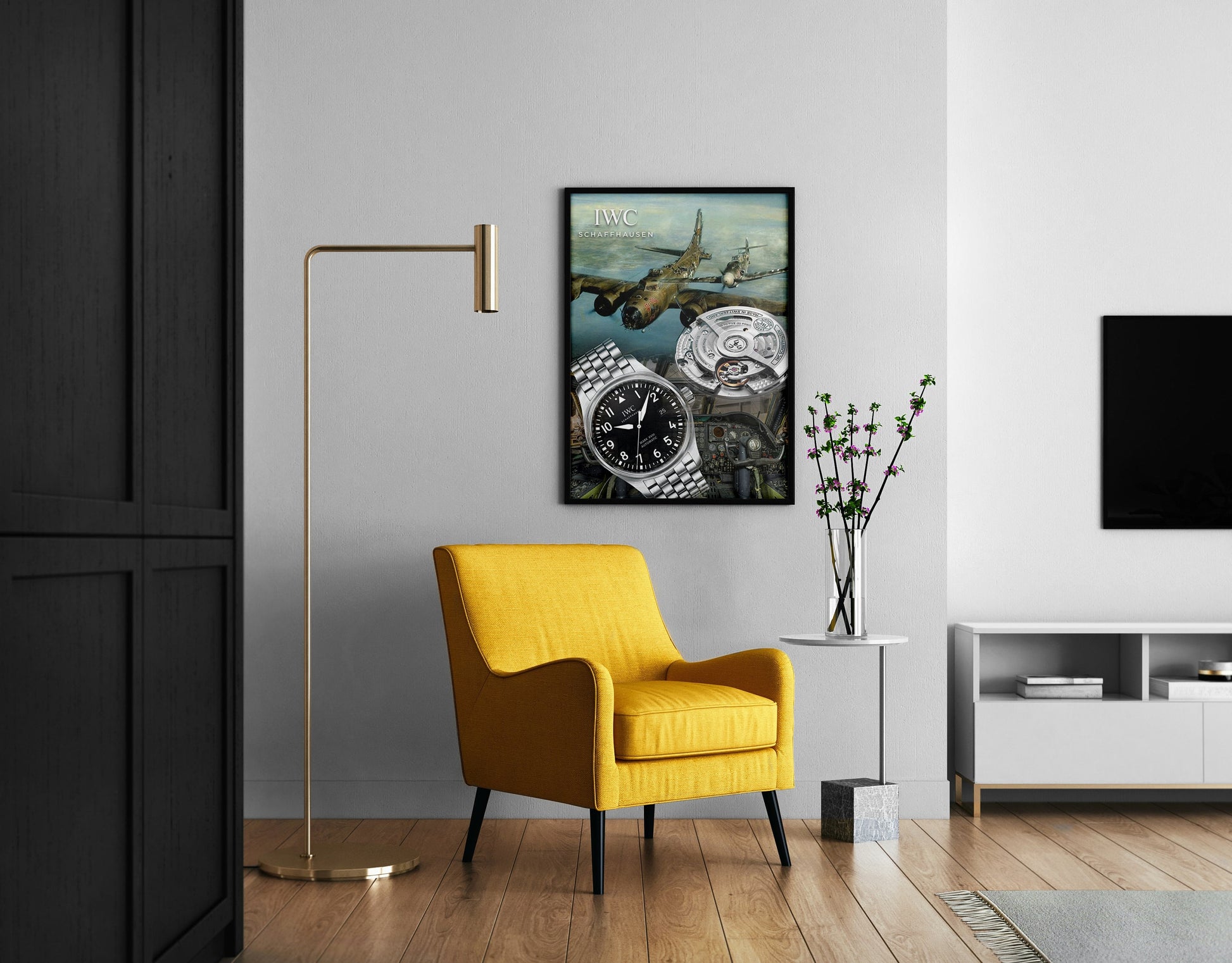 m and son, watch poster, forward facing