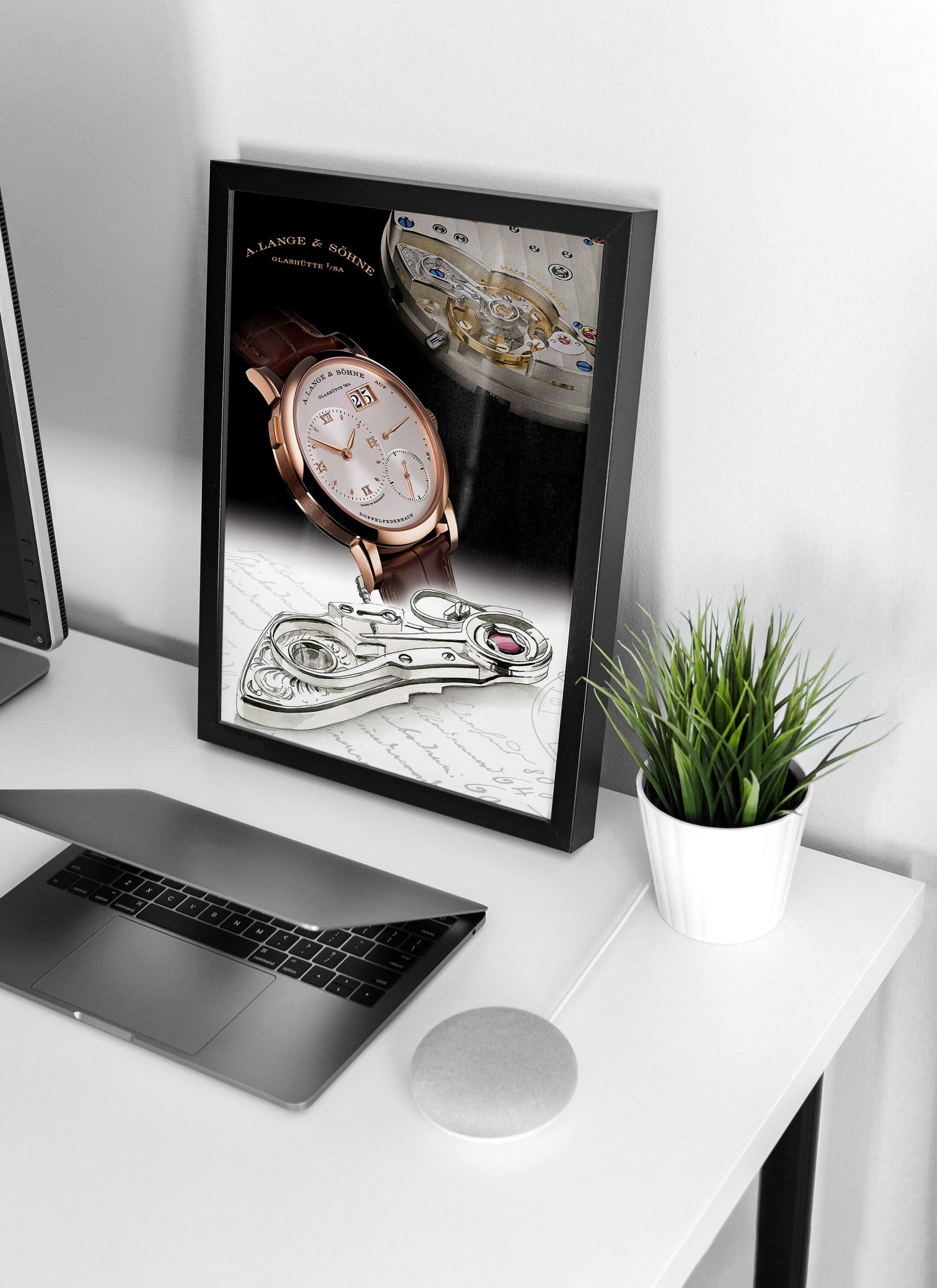 m and son, watch poster, forward facing